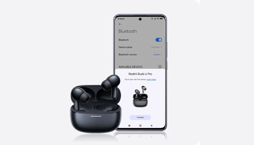 Интеллектуальные функции и простое управление Xiaomi Redmi Buds 6 Pro